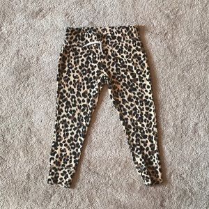 Old navy girls leopard sweat pants size xs 5